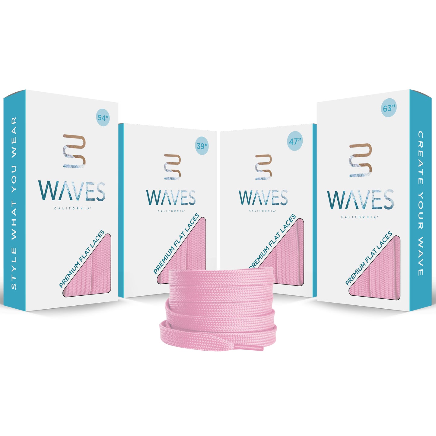 Candy Pink Premium Flat Laces