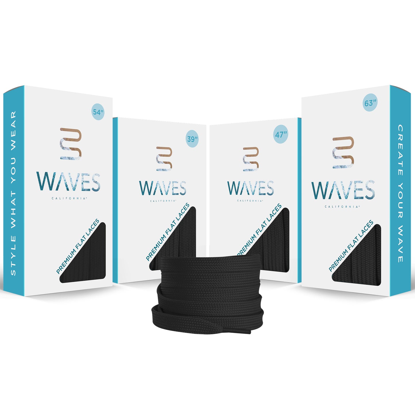 Core Black Premium Flat Laces