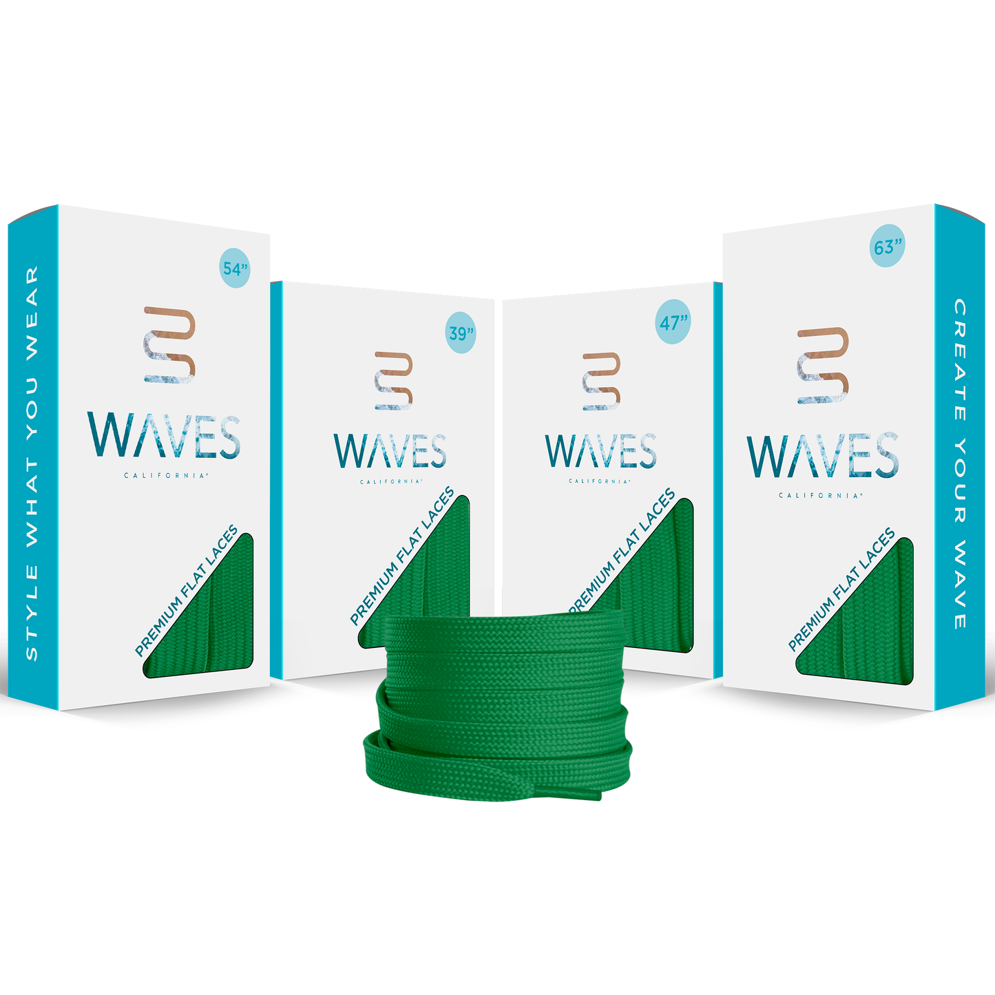 Lucky Green Premium Flat Laces