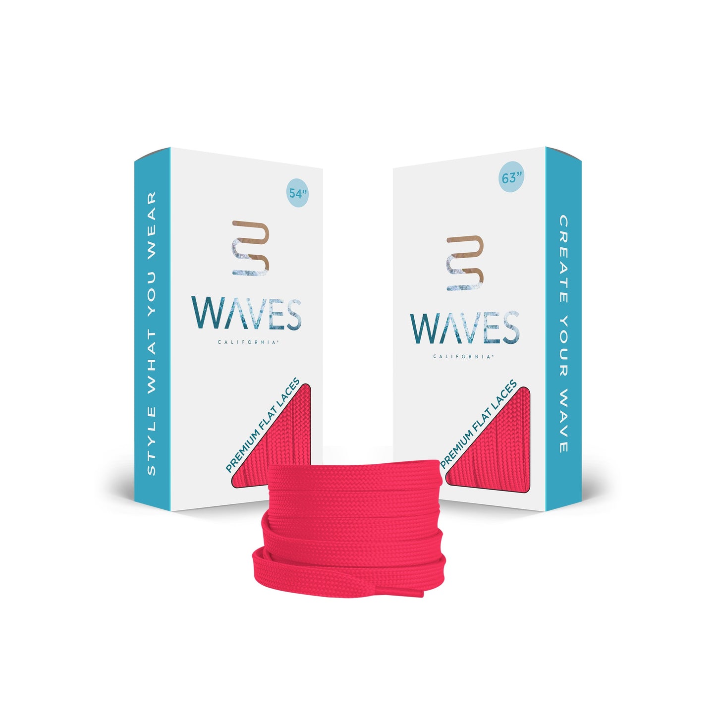 Neon Pink Premium Flat Laces