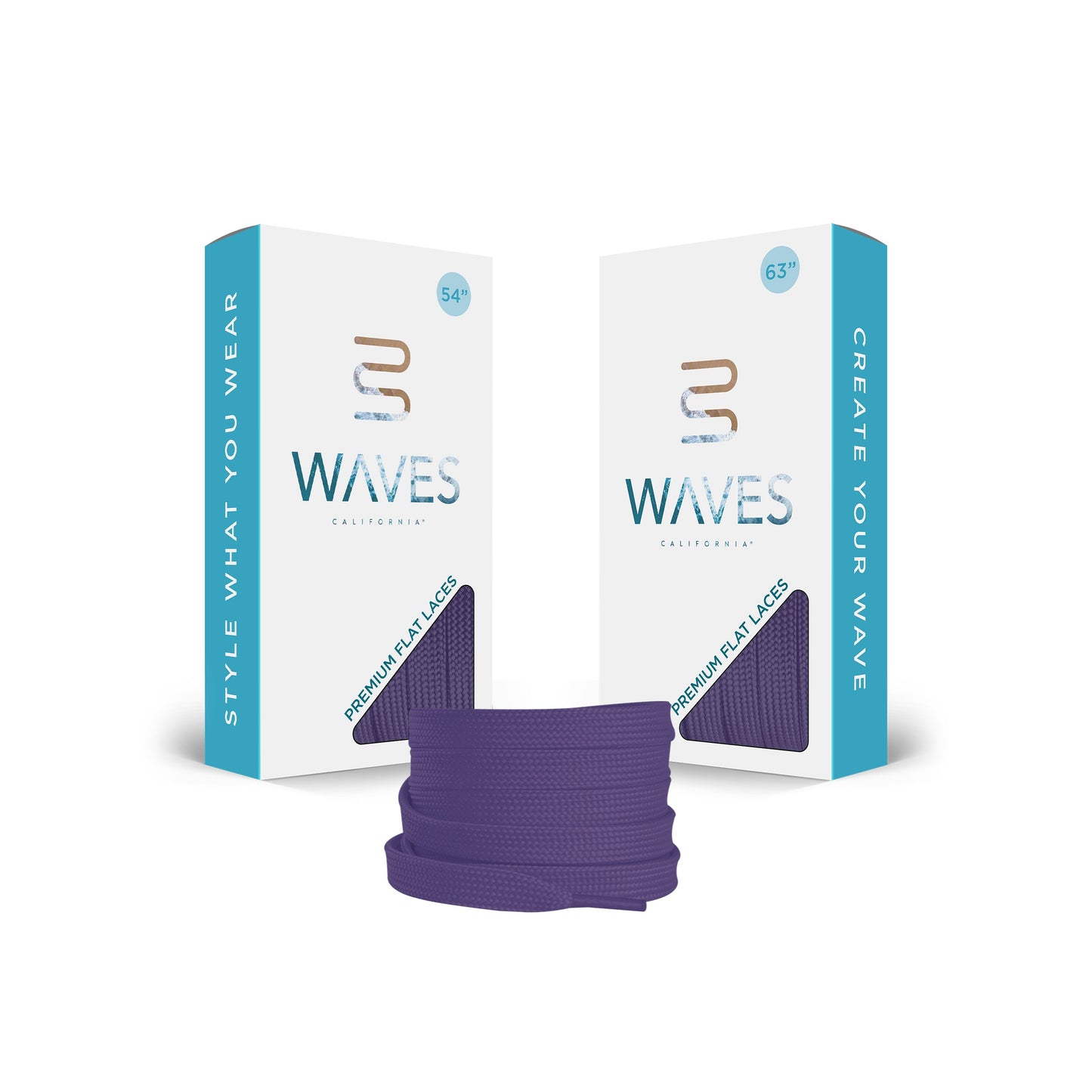 Court Purple Premium Flat Laces