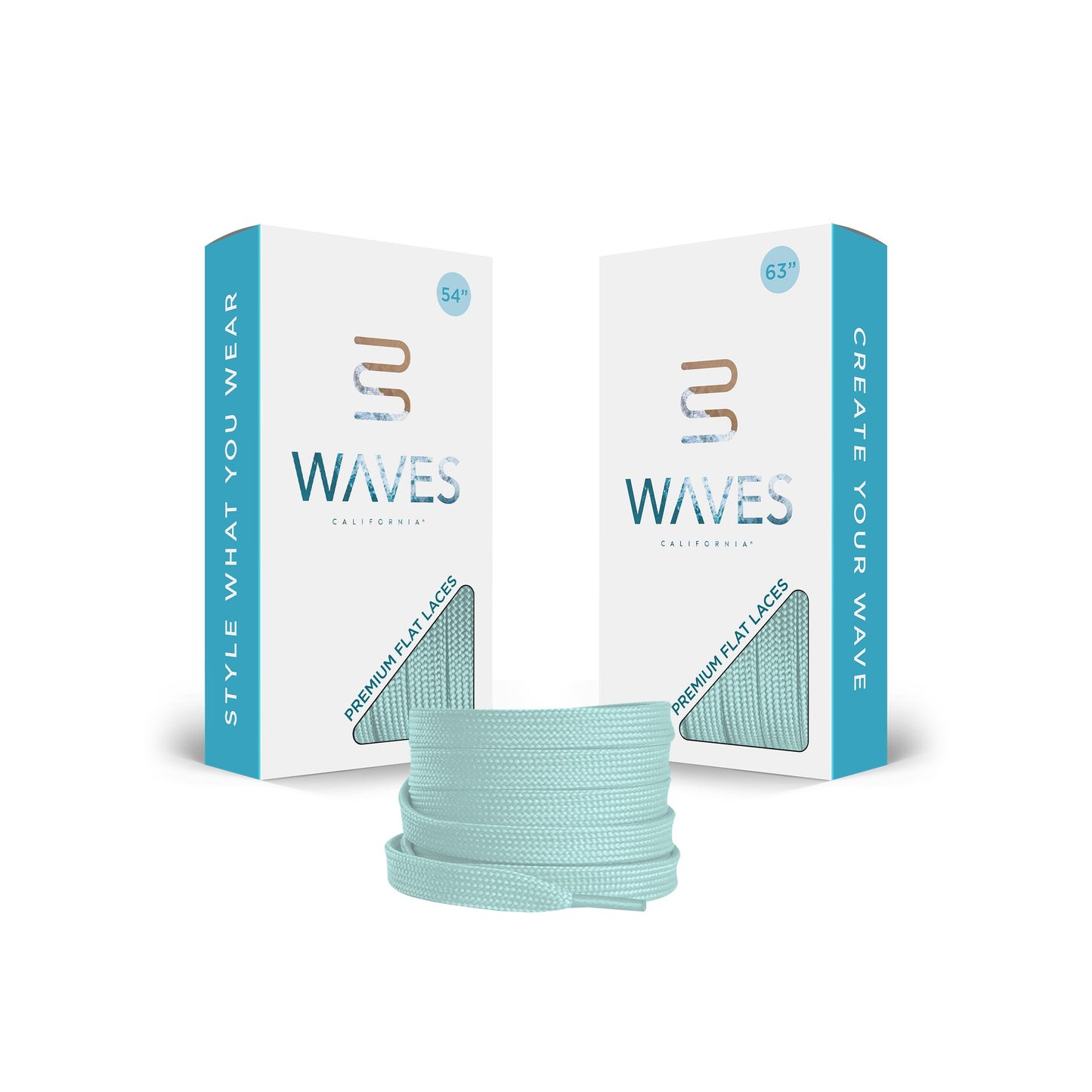 Mint Green Premium Flat Laces