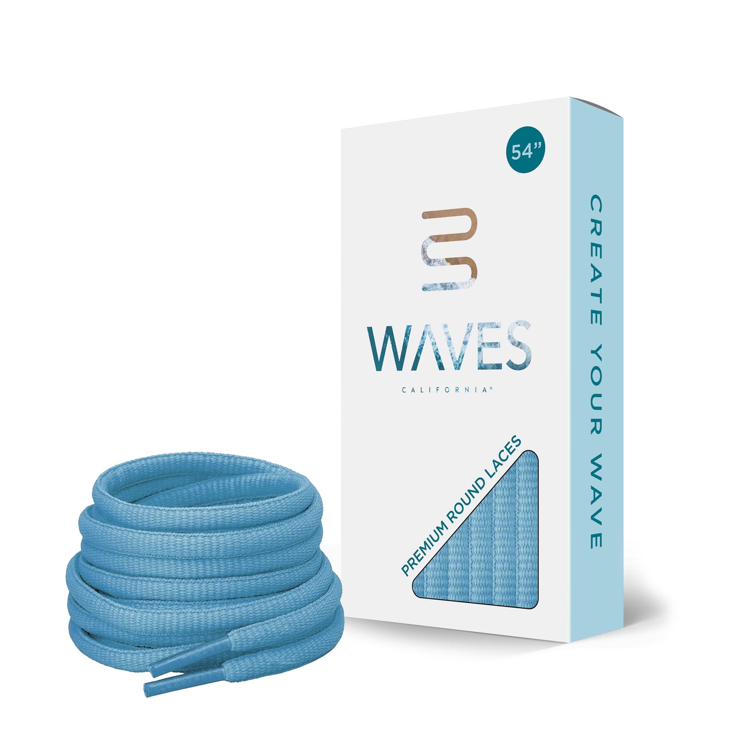 University Blue Premium Round Laces
