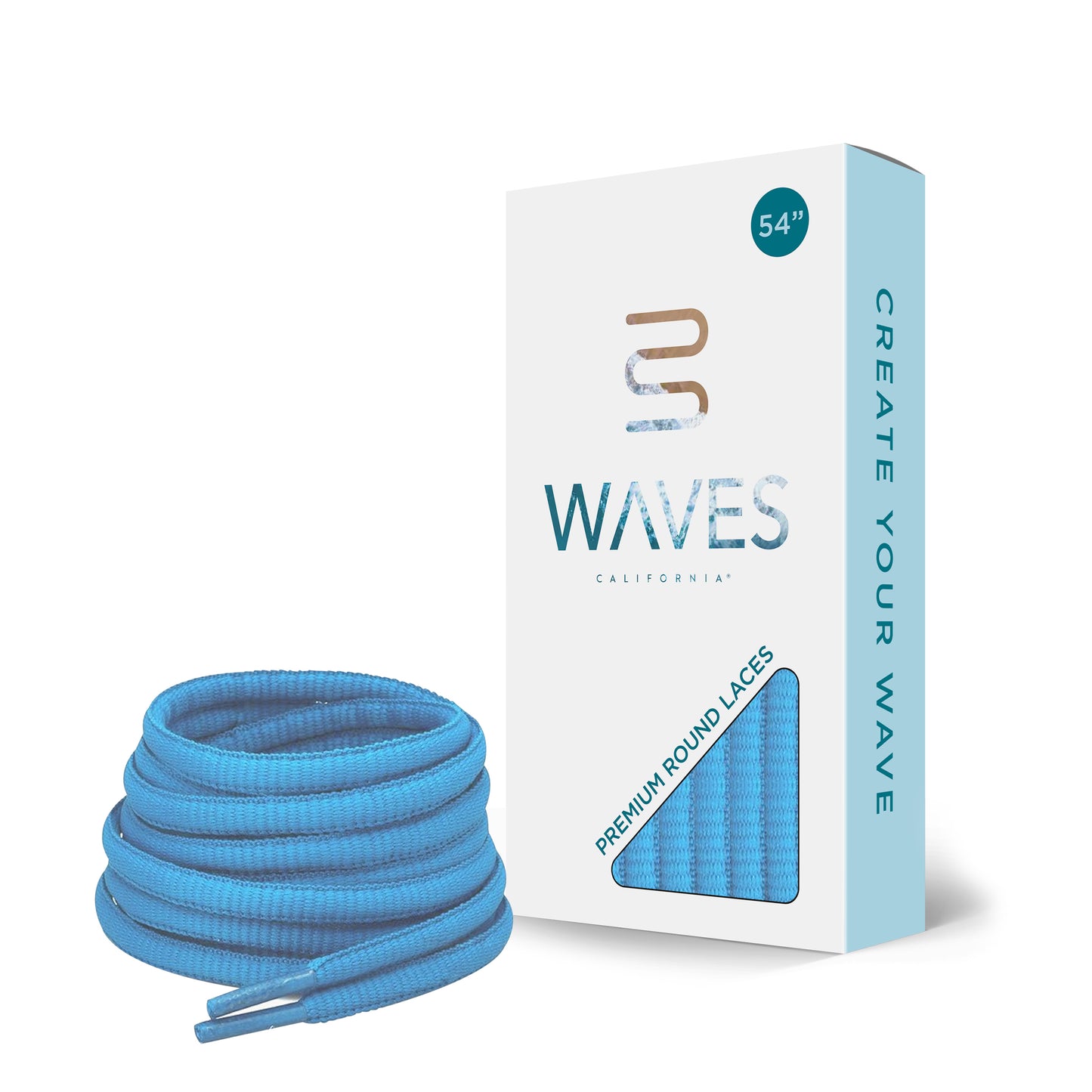 Powder Blue Premium Round Laces