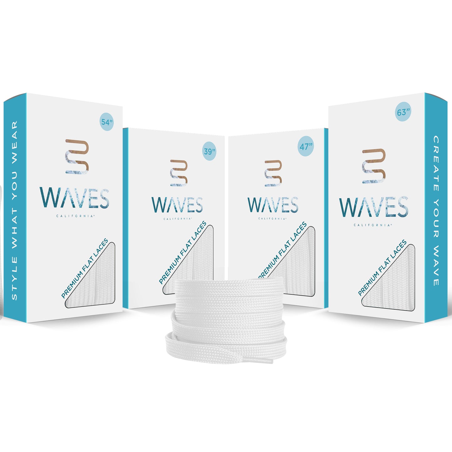 Pure White Premium Flat Laces