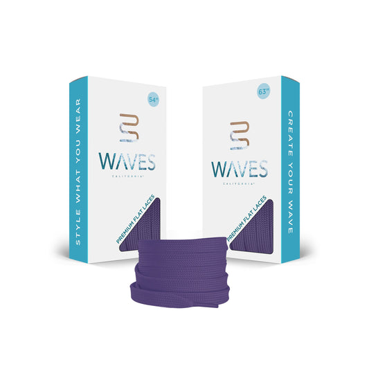 Court Purple Premium Flat Laces