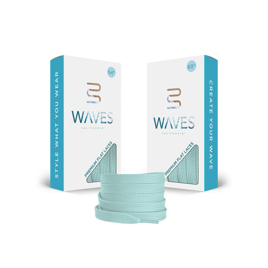 Mint Green Premium Flat Laces
