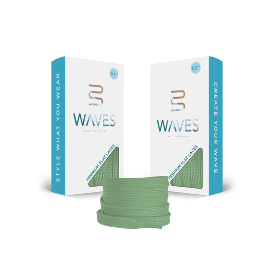 Seafoam Premium Flat Laces